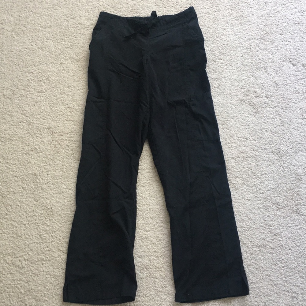 Landau black cargo scrub pants, XS